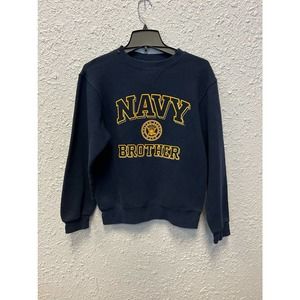 VTG Soffe Blue Navy Brother Sweatshirt Size Small
